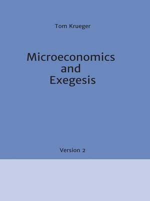 cover image of Microeconomics and Exegesis